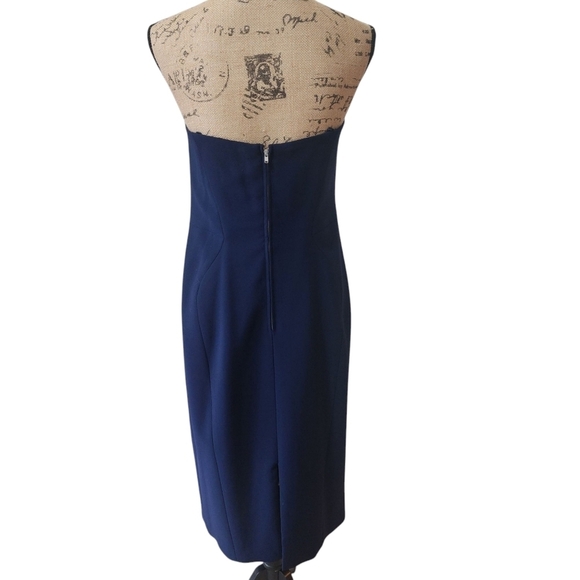 Jill Stuart Strapless Navy Bodycon Strapless Dress - 12 - Picture 5 of 10